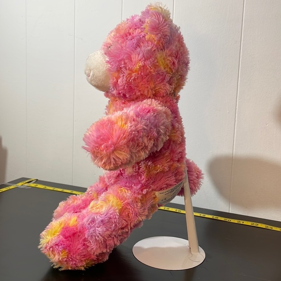 Build A Bear Endless Hugs Bright Pink Yellow Tie Dye Stuffed Animal Toy BAB 17" - Picture 5 of 13